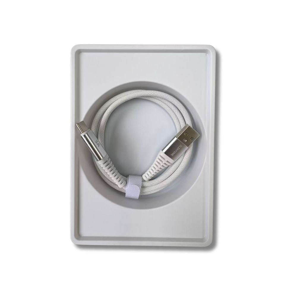ELEKFONE Braided Nylon Charging Cable 1M, All Conectors Available (USB/Type-C/Lightning) EC01