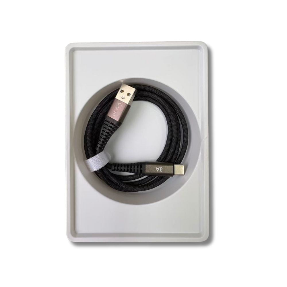 ELEKFONE Braided Nylon Charging Cable 1M, All Conectors Available (USB/Type-C/Lightning) EC01