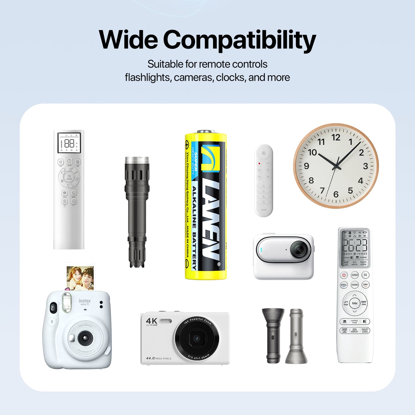 AAA/AA Alkaline Batteries โ High Energy, Leak-Proof Design, 1.5V
