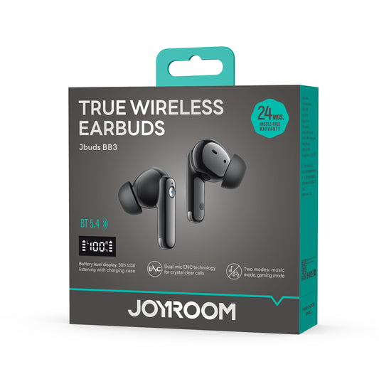 JOYROOM Jpods True Wireless Bluetooth Earphones, Battery Level Display - JR-BB3