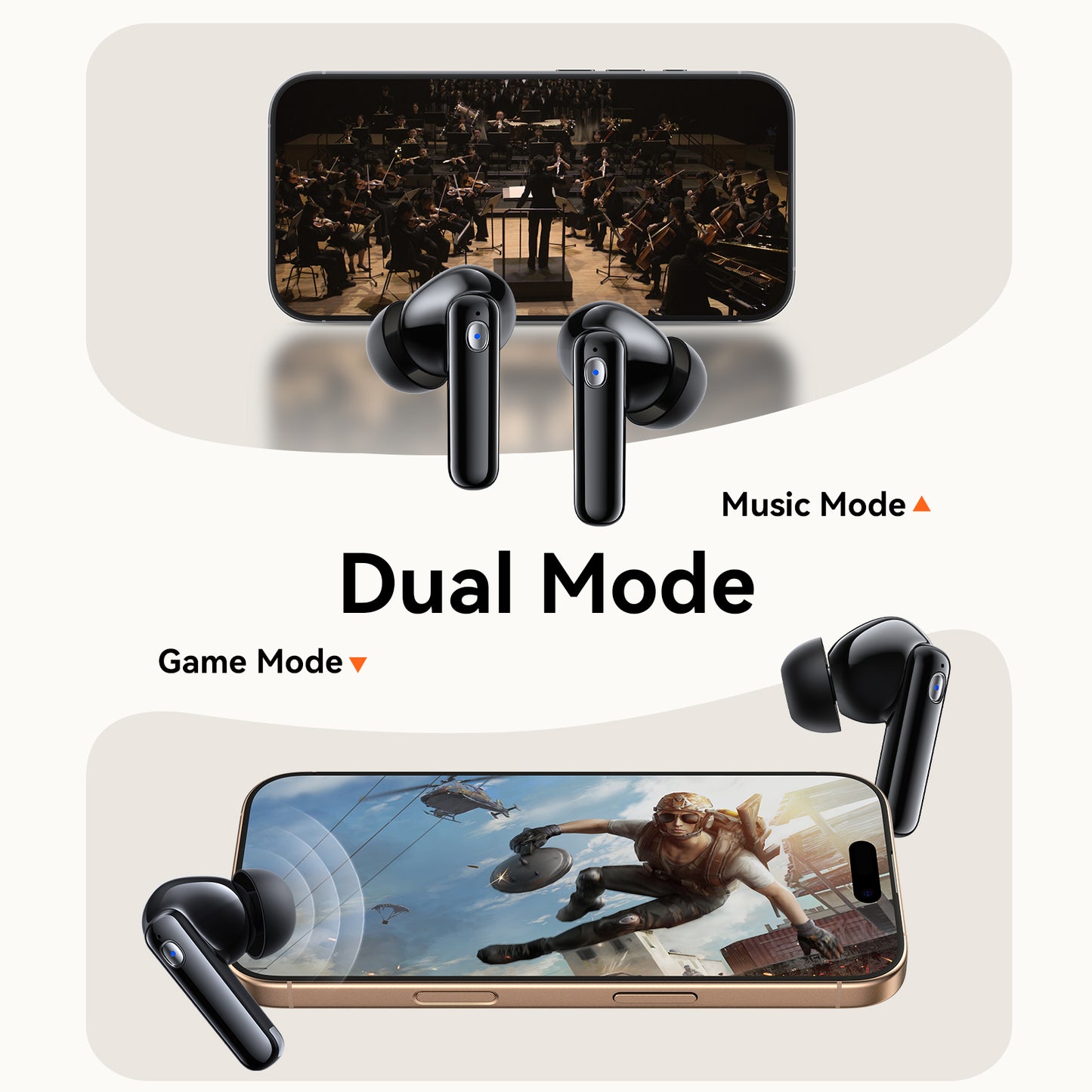 JOYROOM Jpods True Wireless Bluetooth Earphones, Battery Level Display - JR-BB3