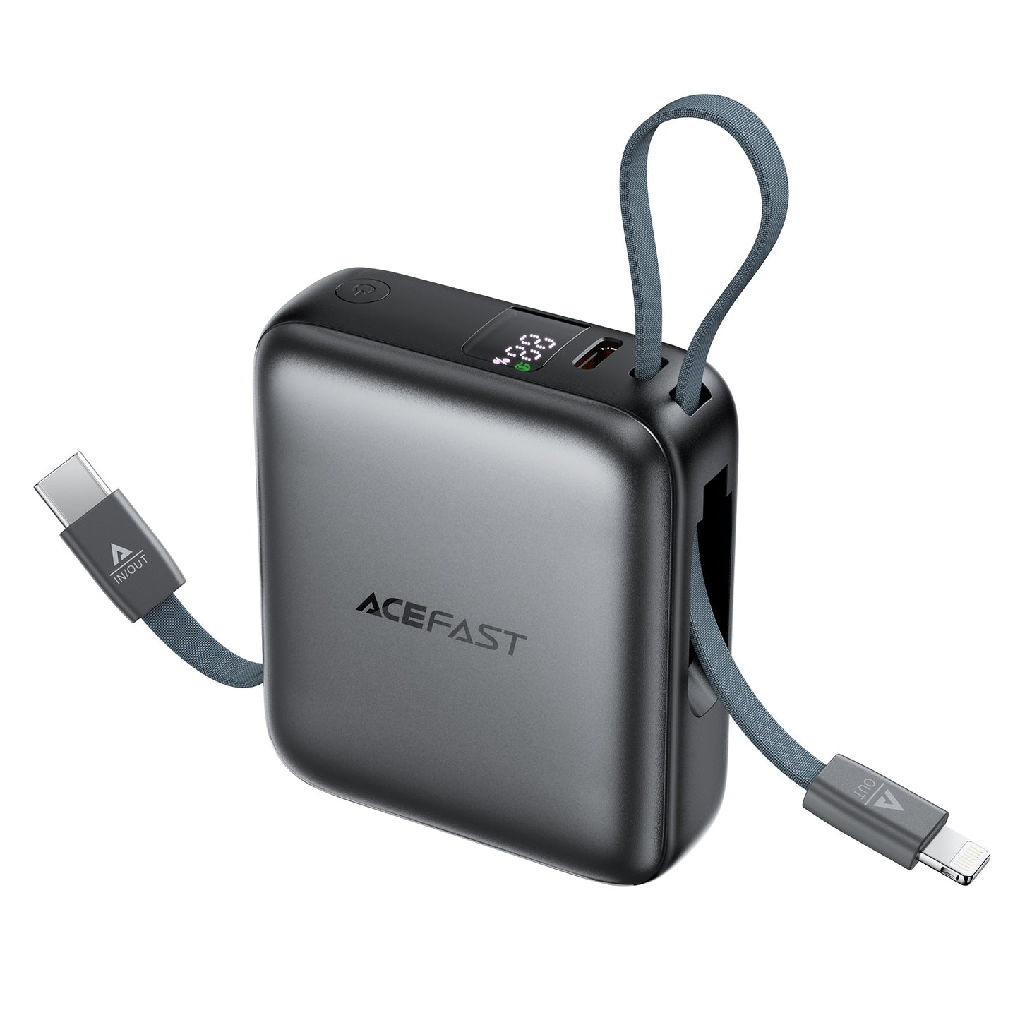 ACEFAST 10000 22.5W Power Bank with Built-in Dual Cables - M23