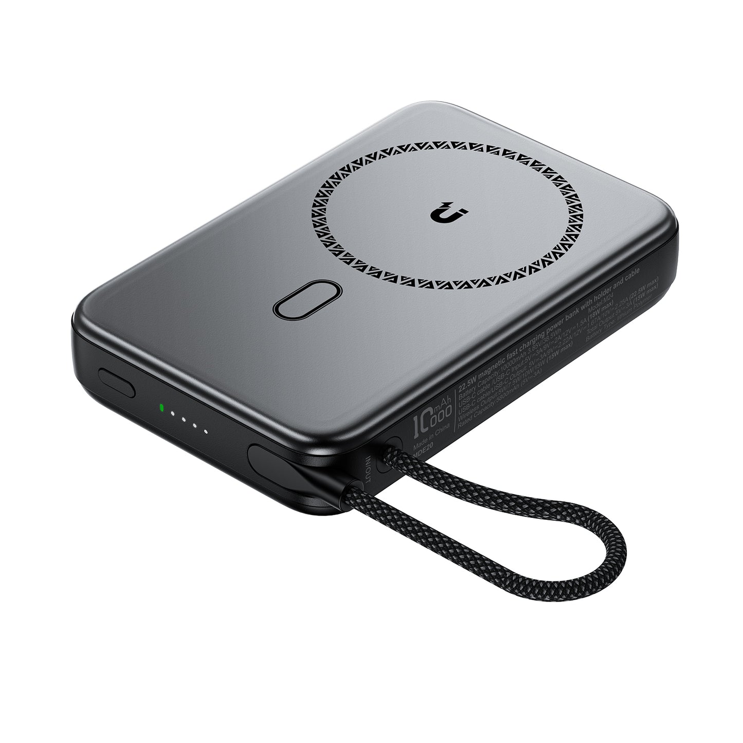 ACEFAST 22.5W Magnetic Power Bank with Holder and Tyep-C Cable - M24