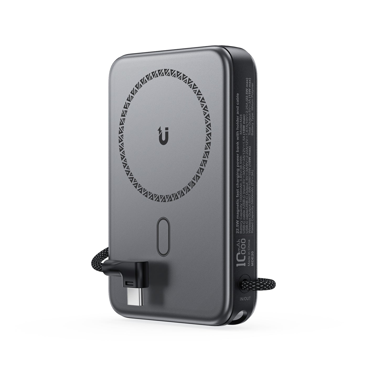 ACEFAST 22.5W Magnetic Power Bank with Holder and Tyep-C Cable - M24