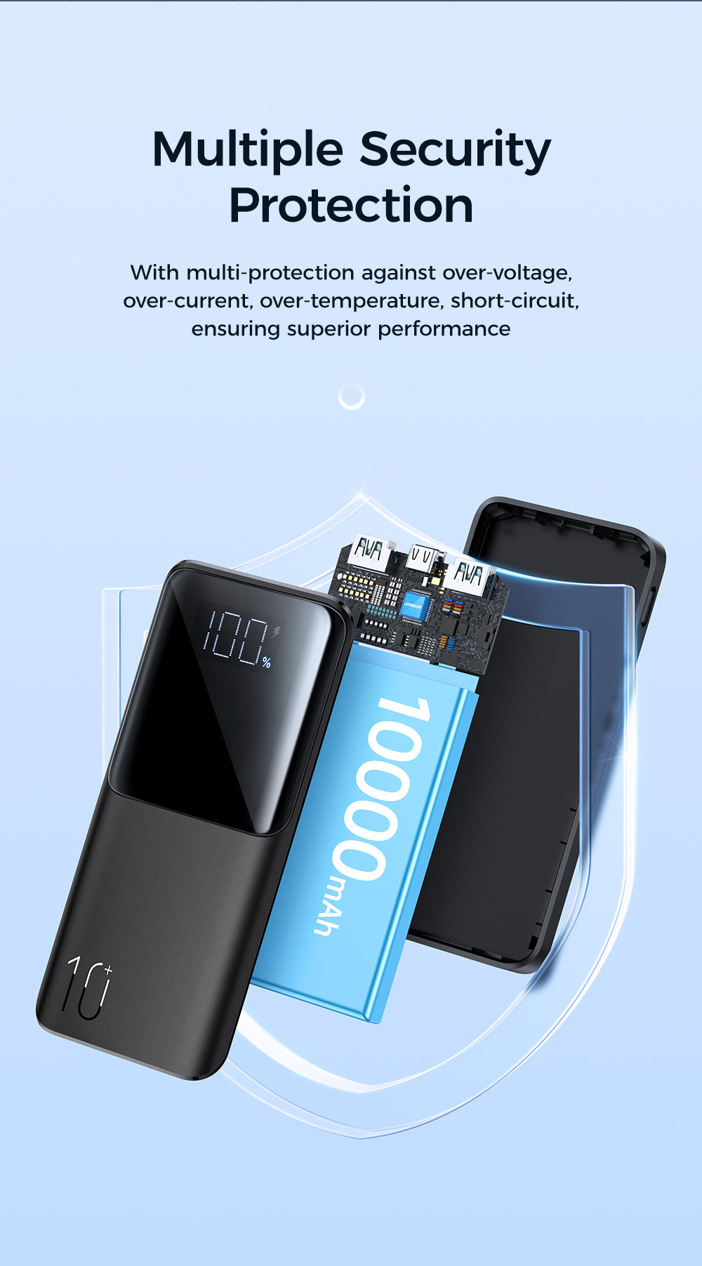 JOYROOM Fast Charging Power Bank with LCD Power Display 20000mAh 22.5W