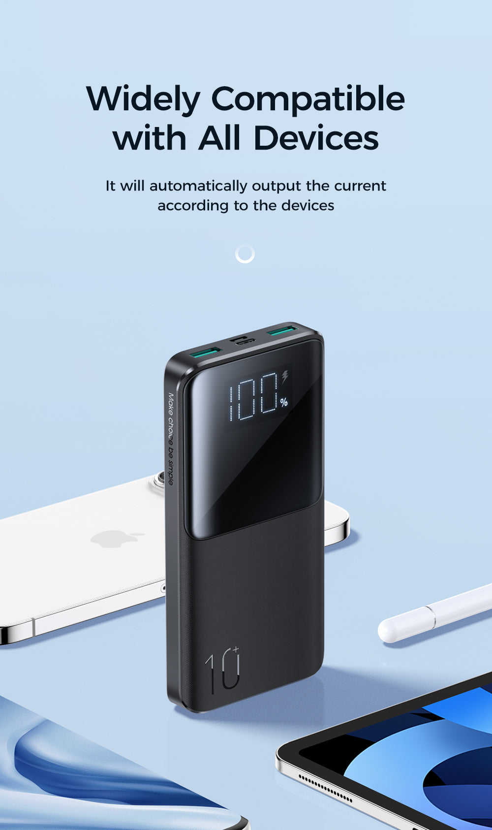 JOYROOM Fast Charging Power Bank with LCD Power Display 20000mAh 22.5W