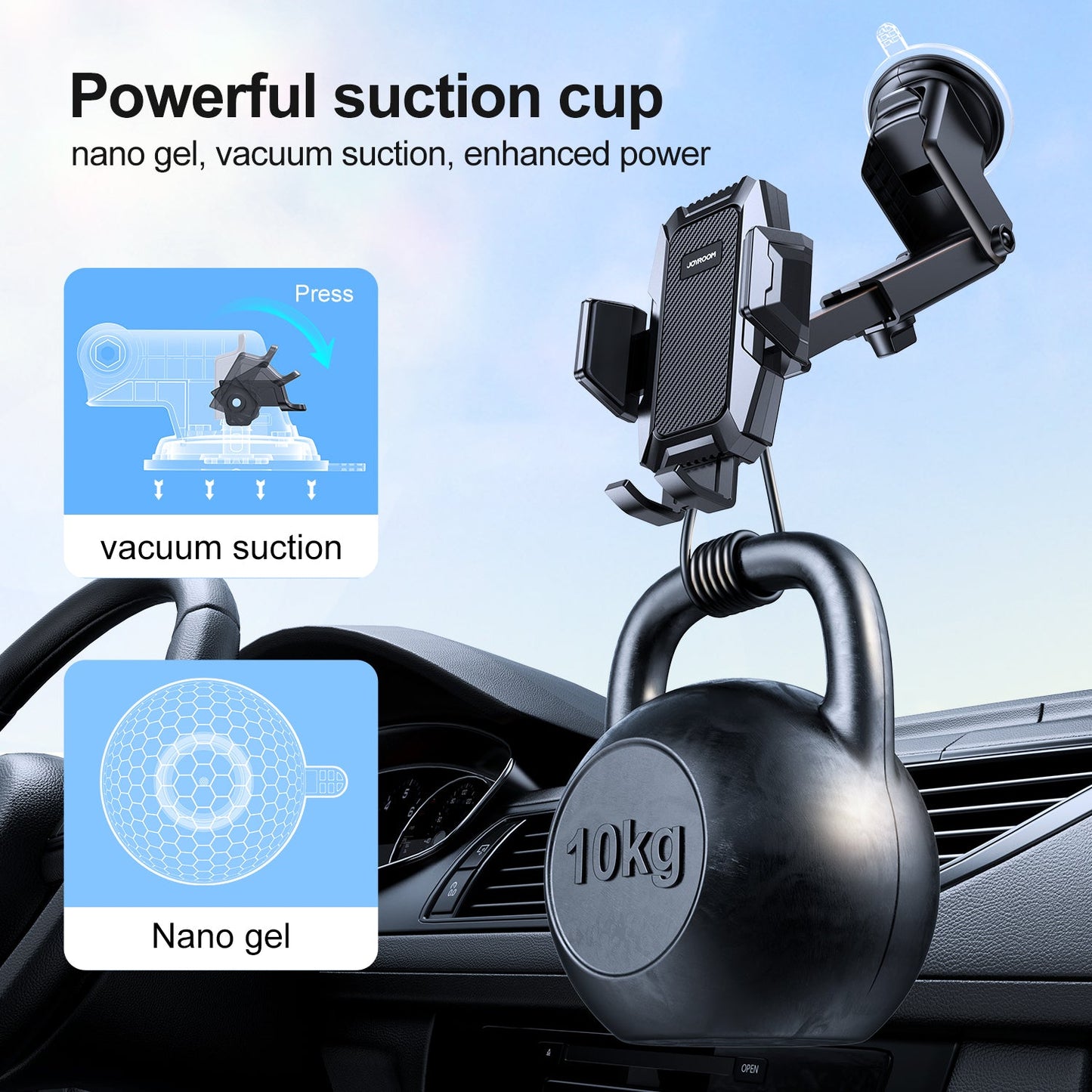JOYROOM Car Phone Holder for Dashboard โ Suitable for Large Phones - JR-ZS285