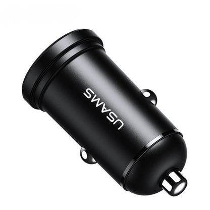 USAMS 2.4A Dual USB Mini Car Charger - US-CC114