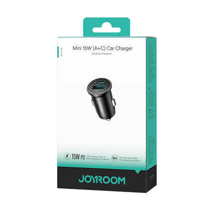 JOYROOM 15W Dual Ports A+C Mini Car Charger JR-CCN16