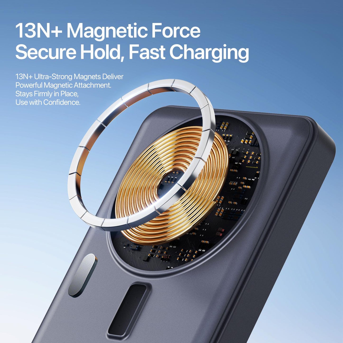 DUZZONA 10,000 mAh Magnetic Power Bank with Kickstand - P2