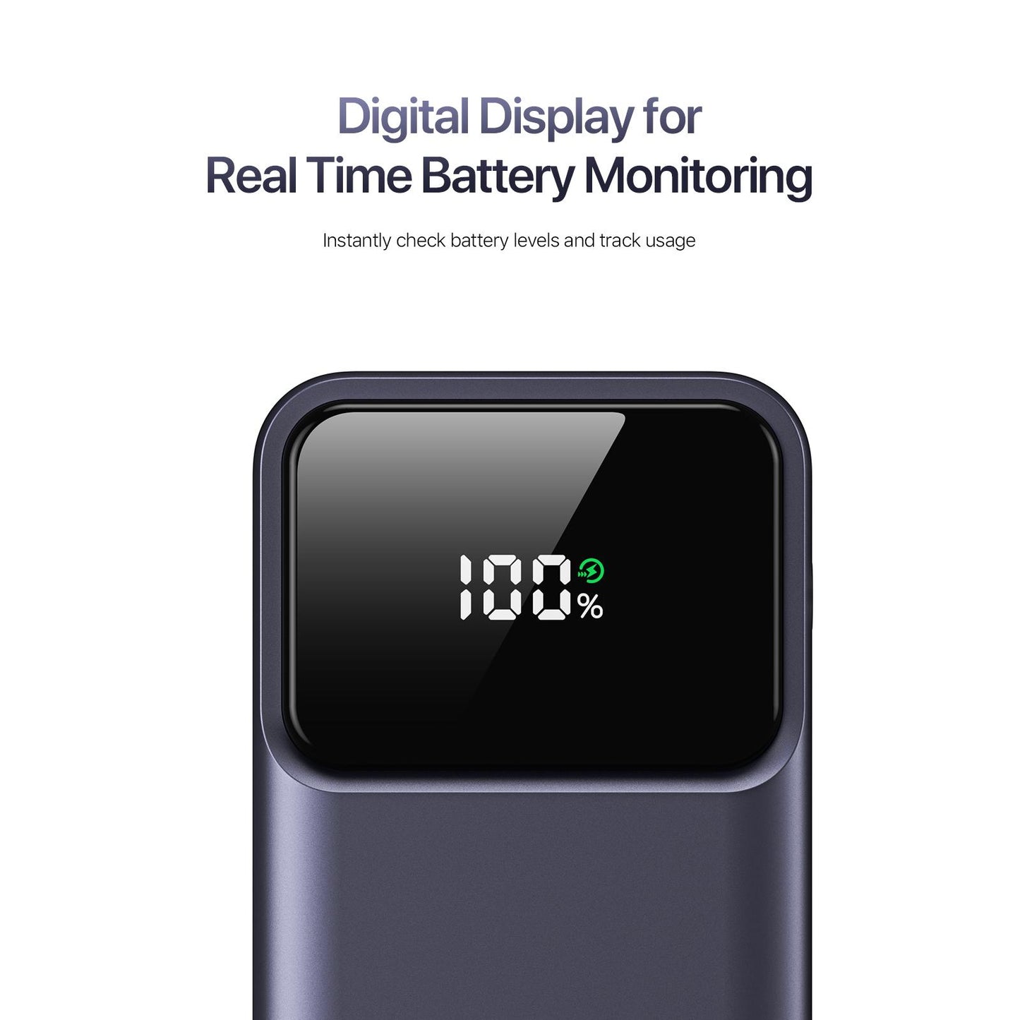 DUZZONA 10,000 mAh Power Bank with Retractable Type-C Cable - P1