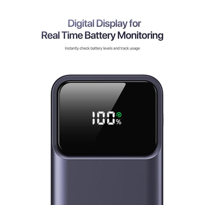 DUZZONA 10,000 mAh Power Bank with Retractable Type-C Cable - P1