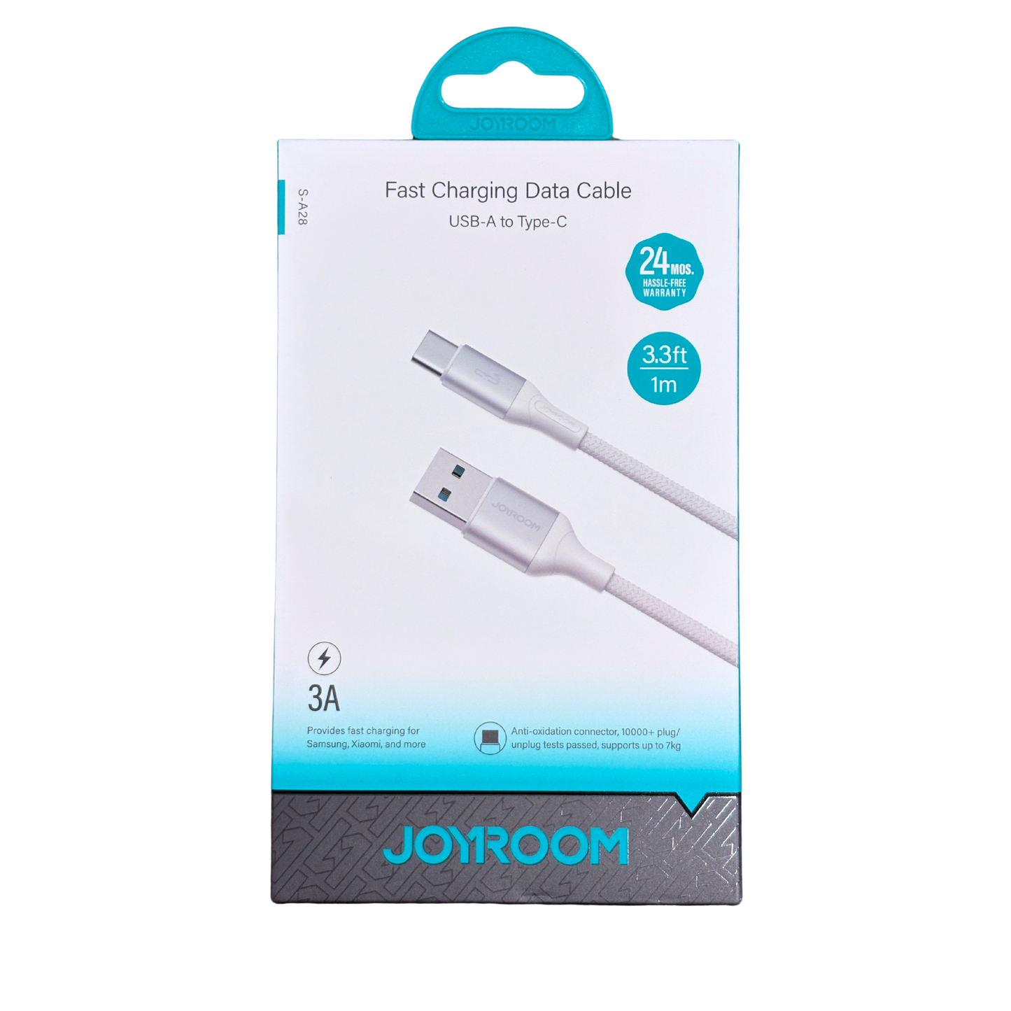 JOYROOM New Braided Charging Cable, All Conectors Available (USB/Type-C/Lightning) S-A28