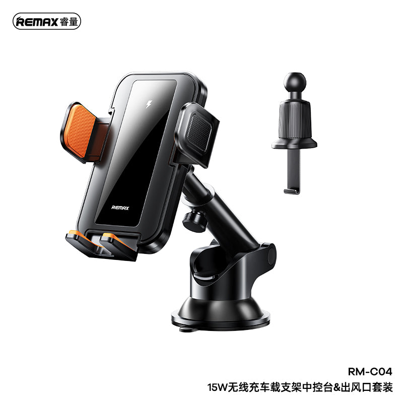 REMAX 15W Wireless Charging Car Mount & Air Vent Set - RM-C04