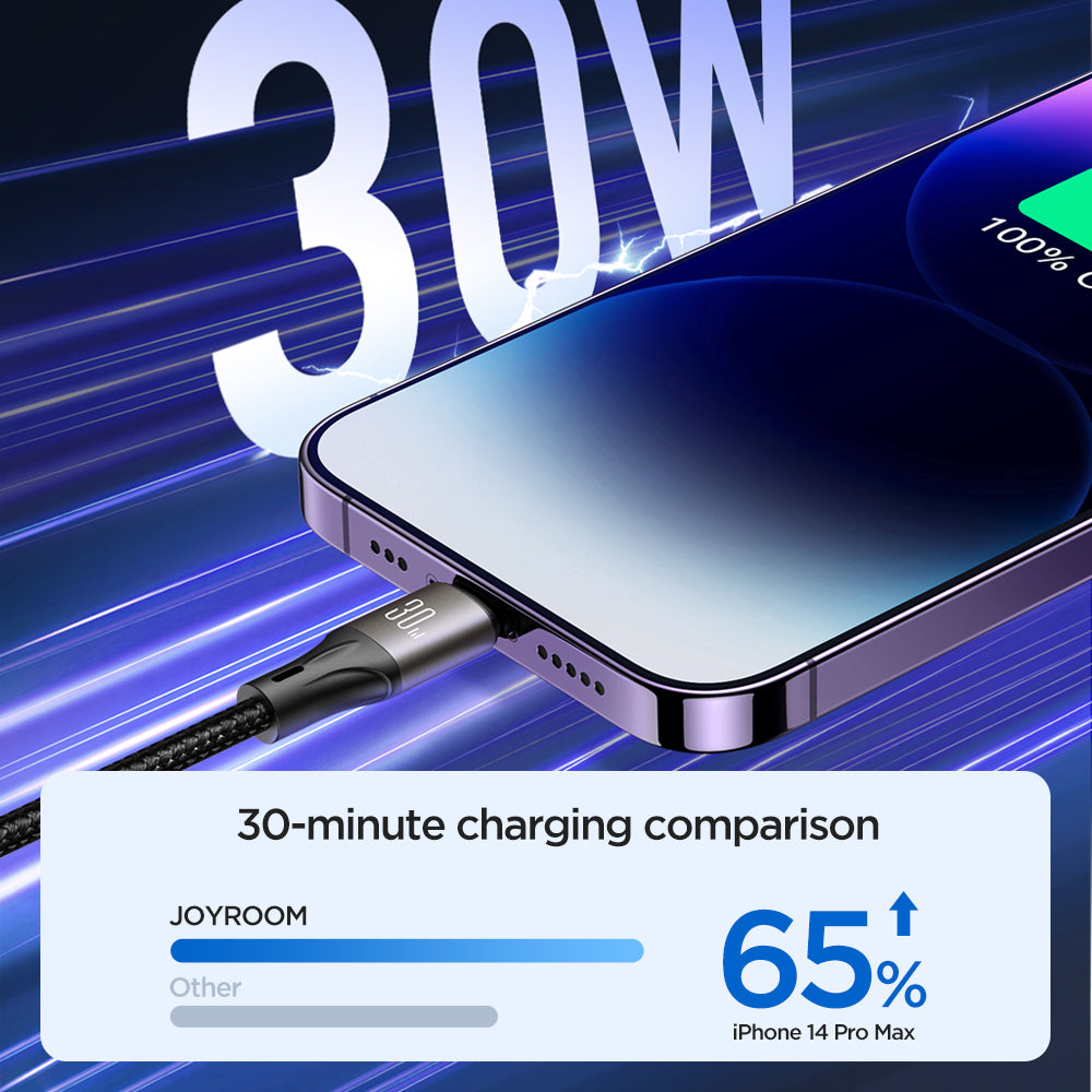 JOYROOM USB-C to Lightning 30W Fast Charging Data Cable - SA25-CL3