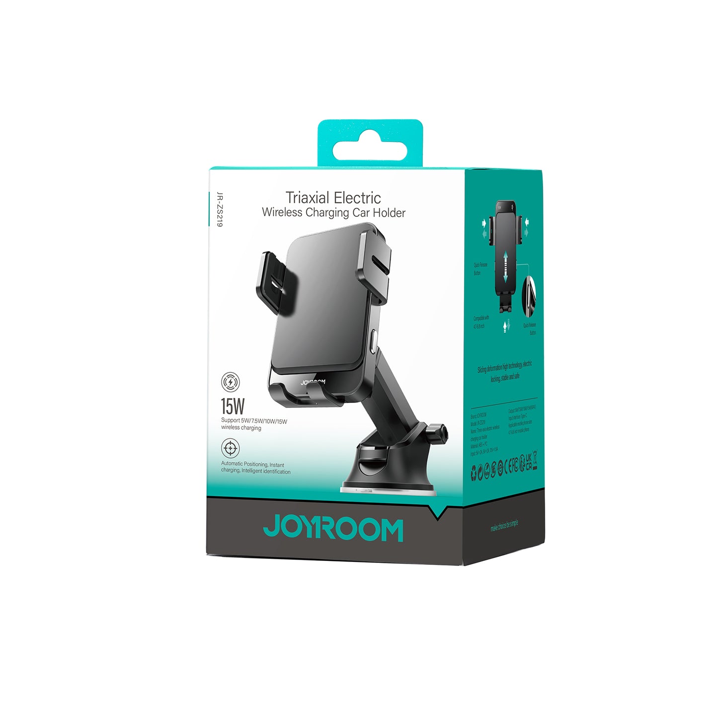 JOYROOM Wireless Car Charger 15W Wireless Charging Car Phone Holder Set