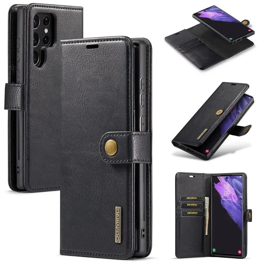 2-in-1 Wallet Phone Case with Detachable Inner Case Card Slots and Bill Slot W3