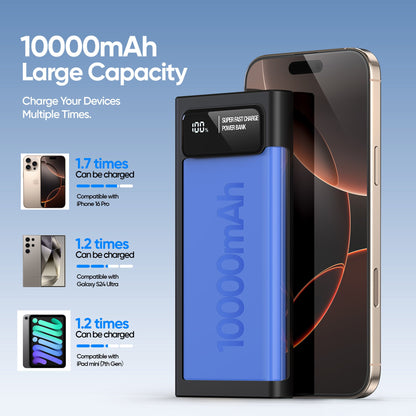 ELEKFONE 10000mAh 22.5W PD Power Bank, Compatible with Phones and Tablets - P1