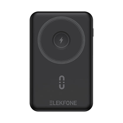 ELEKFONE Magnetic Wireless Power Bank with Built-in Cables and Kickstand - CW08
