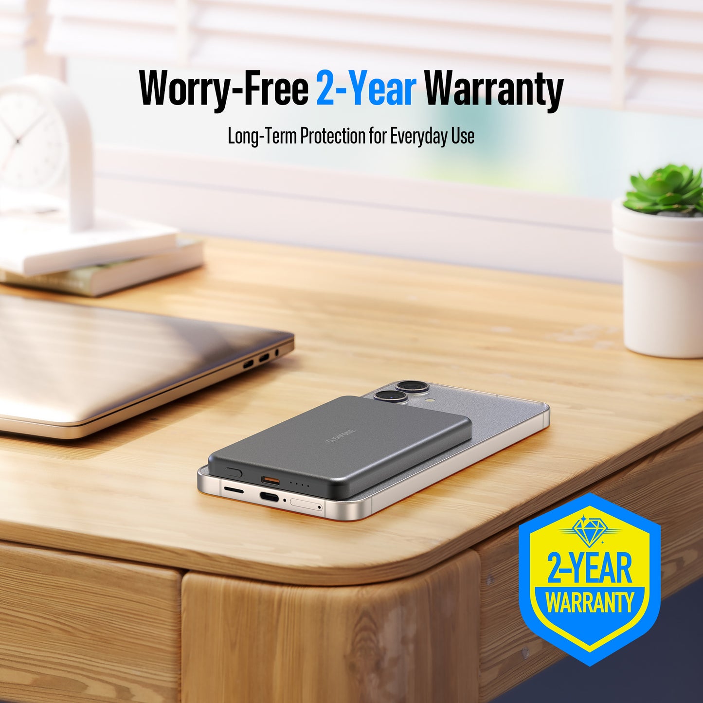 ELEKFONE 5,000mAh Super Slim MagSafe Power Bank - CW11