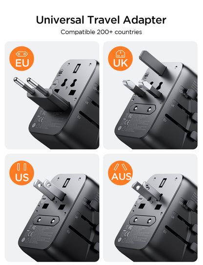 JOYROOM Universal Travel Adapter 17W 3 USB-A+1 USB-C JR-TCW01