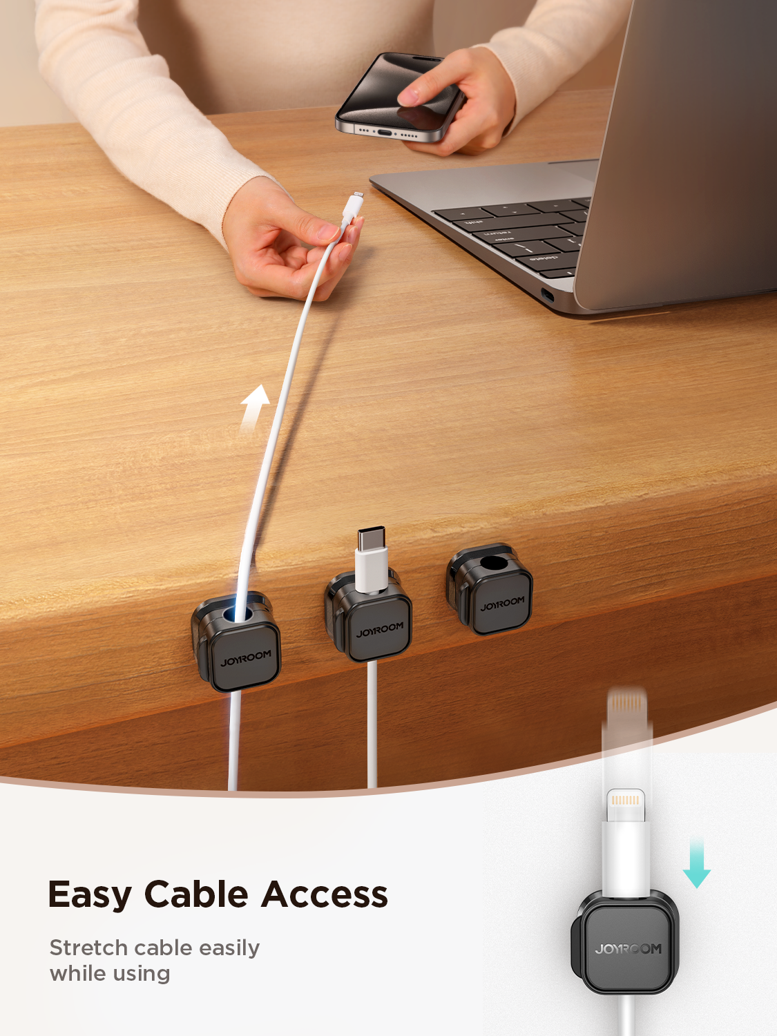 JOYROOM Magnetic Cable Organizer (3 pcs) JR-ZS368