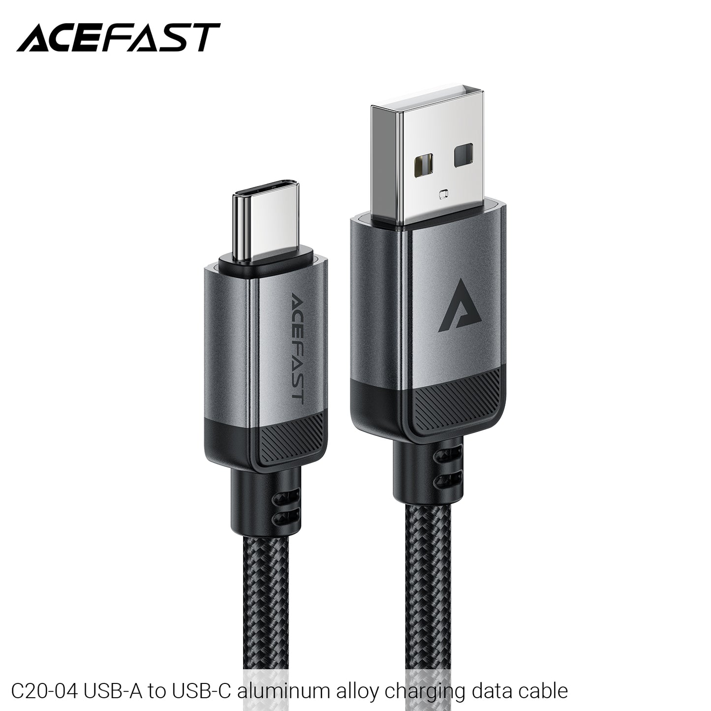 ACEFAST Premium Braided-Nylon USB-A to USB-C Cable - C20-04