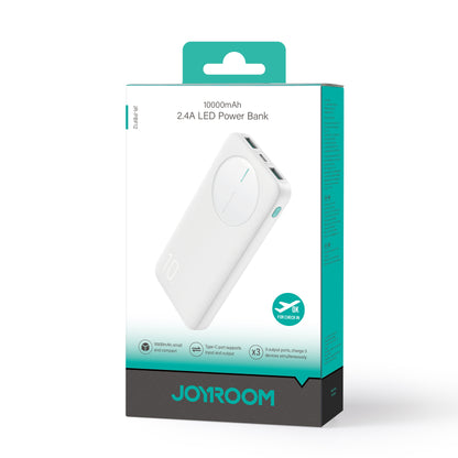 JOYROOM 2.4A LED Power Bank 10000mAh 3 Ports - JR-PBF12