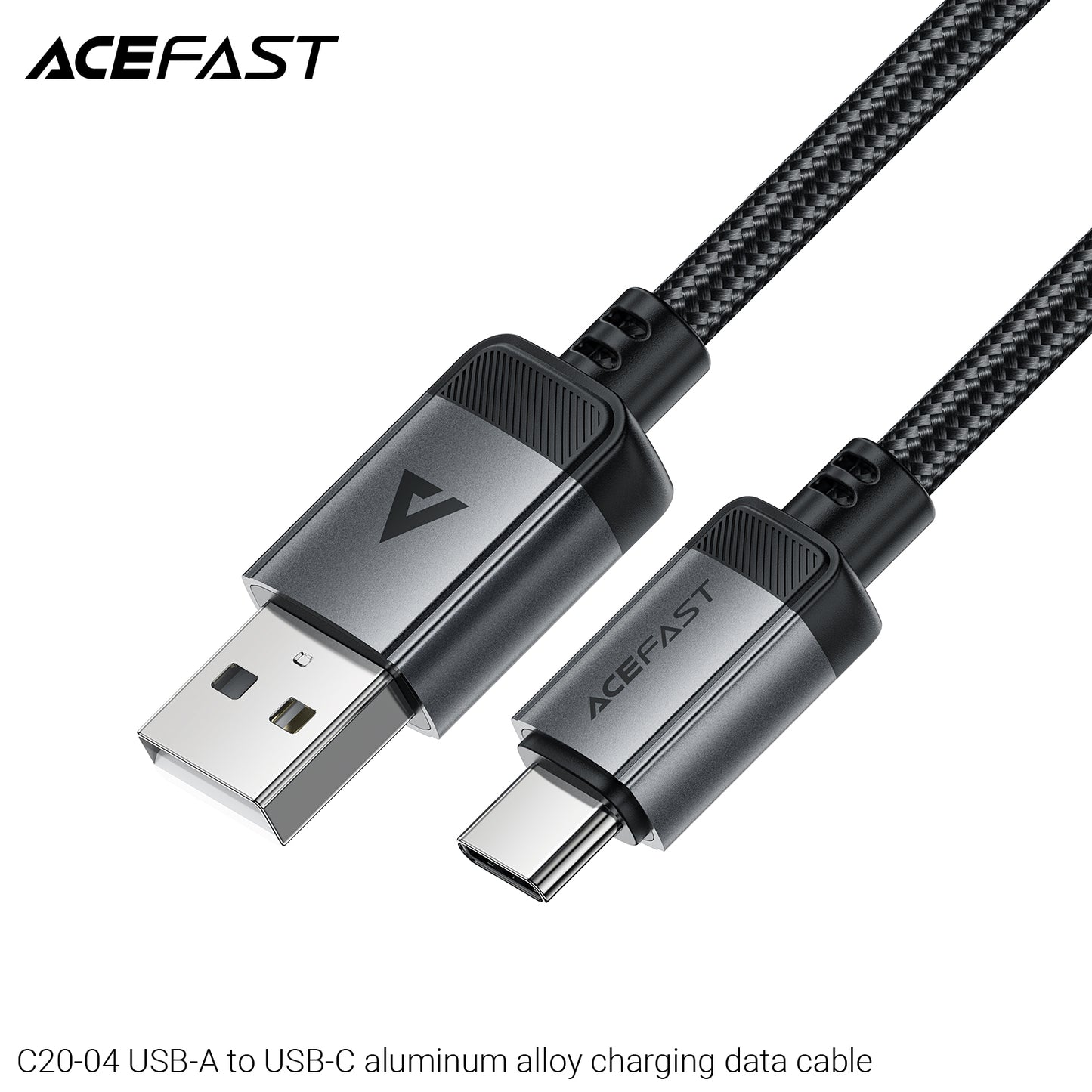 ACEFAST Premium Braided-Nylon USB-A to USB-C Cable - C20-04