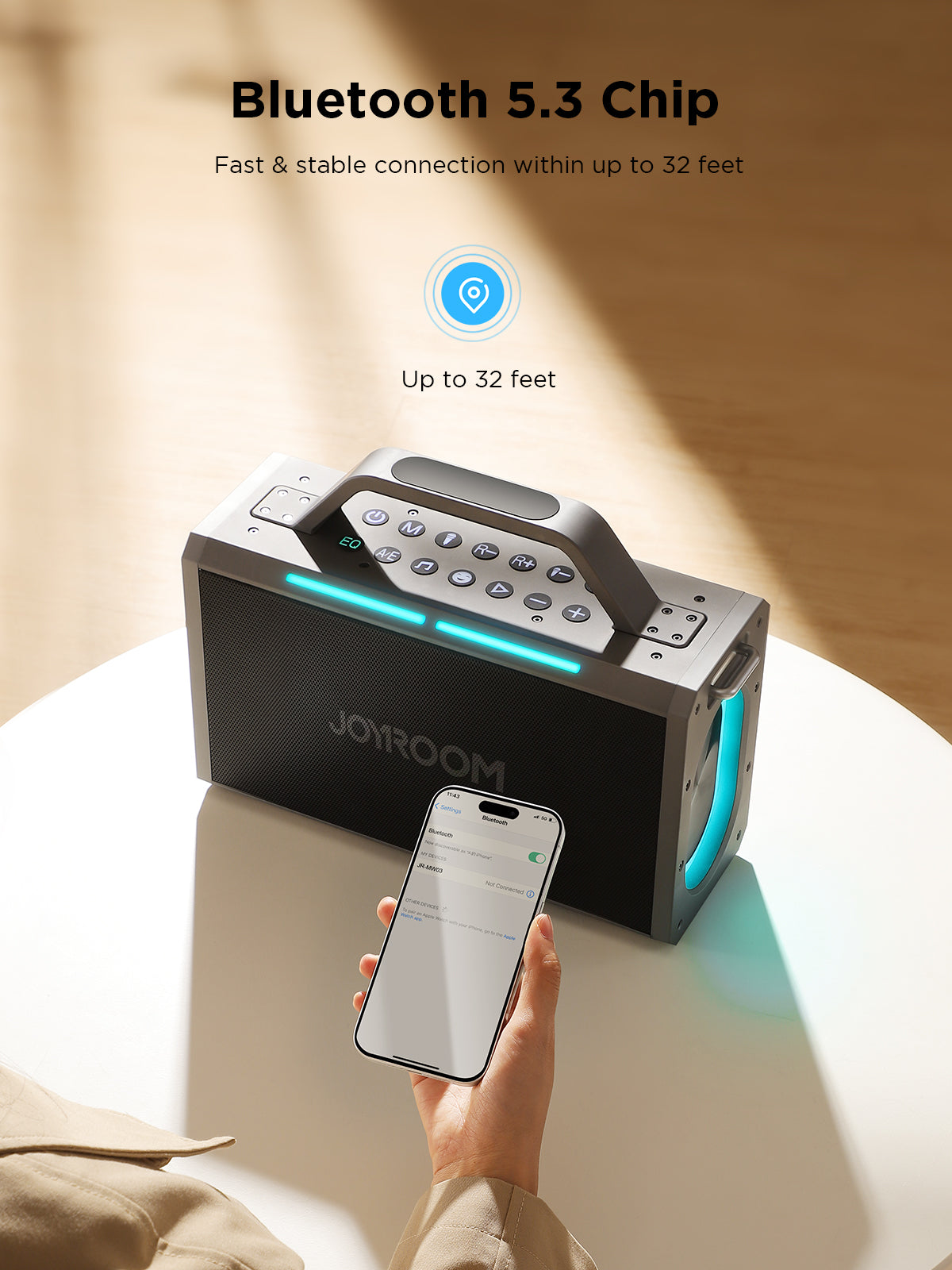 JOYROOM Premium Wireless Speaker with Dual Mic JR-MW03