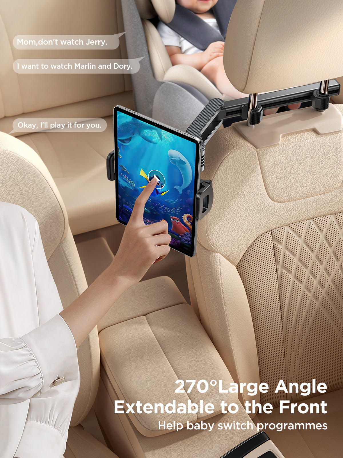 JOYROOM Car Headrest Tablet/Phone Holder JR-ZS369