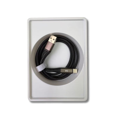 ELEKFONE Braided Nylon Charging Cable 1M, All Conectors Available (USB/Type-C/Lightning) EC01