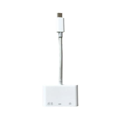 4-in-1 Card Reader with Type-C/Lightning Connector