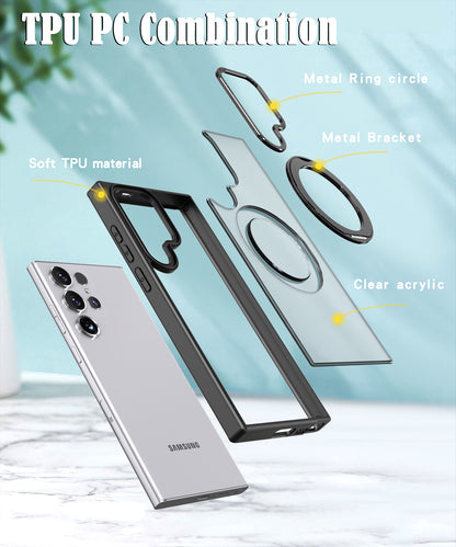 M4 Magnetic Built-in Kickstand Phone Case for Samsung