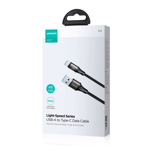 JOYROOM 100W USB-A to USB-C Fast Charging Data Cable 1.2M -SA25-AC6