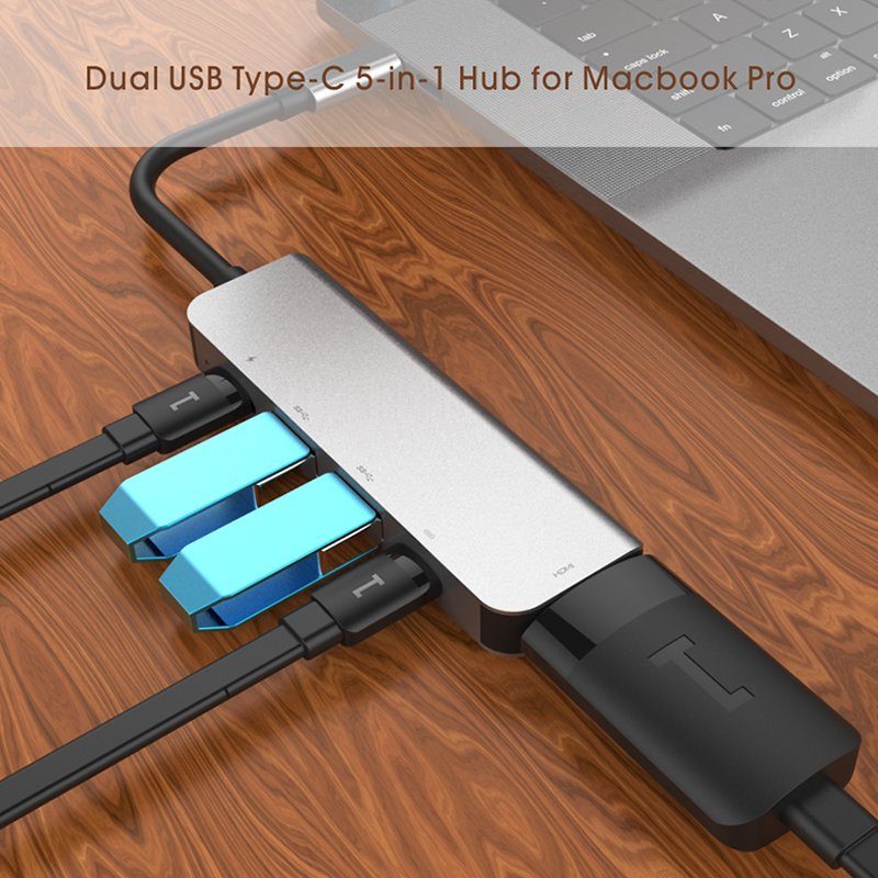 5-in-1 Type C to HDMI USB Hub Adapter - Easy Gadgets