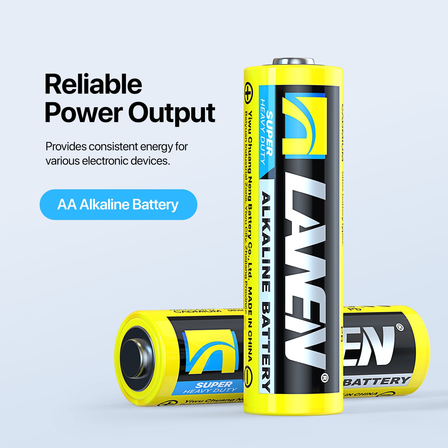 AAA/AA Alkaline Batteries – High Energy, Leak-Proof Design, 1.5V
