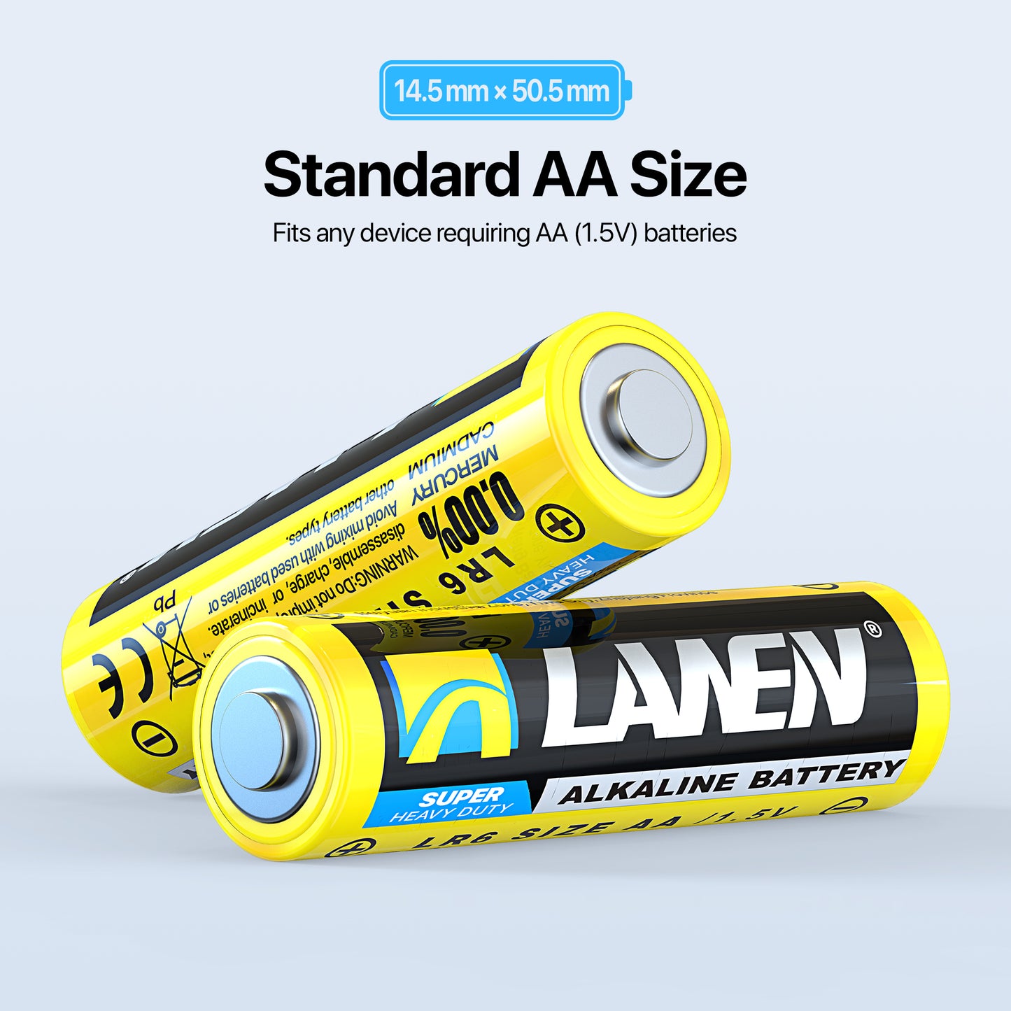 AAA/AA Alkaline Batteries – High Energy, Leak-Proof Design, 1.5V