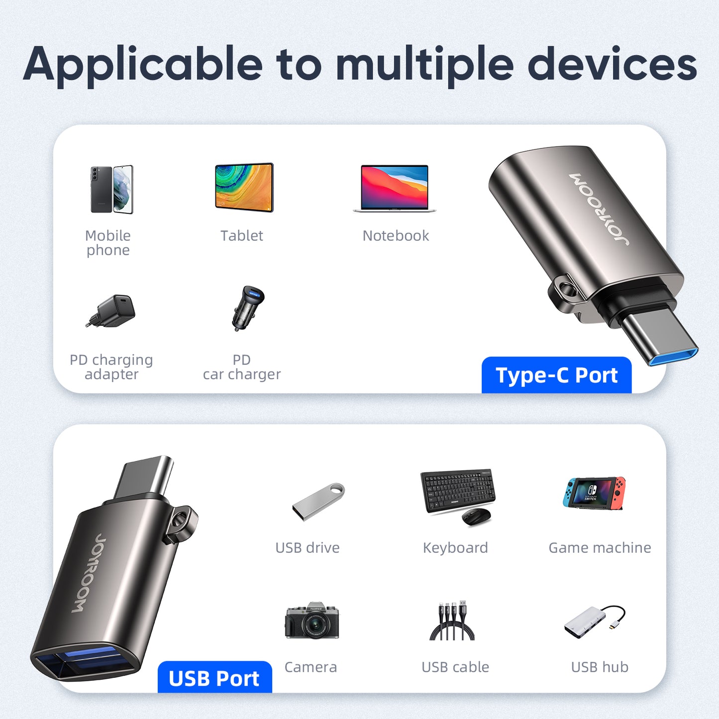 JOYROOM Type-C Male to USB Female Adapter - S-H151