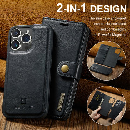 2-in-1 Wallet Phone Case with Detachable Inner Case Card Slots and Bill Slot W3