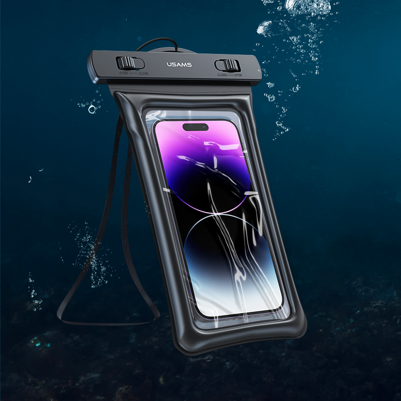 USAMS 7-inch Waterproof Bag for Phones IPX8 Waterproof