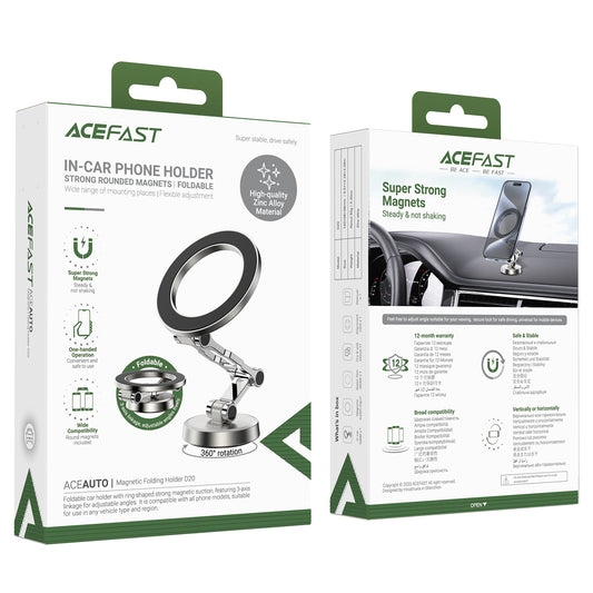 ACEFAST Magnetic Folding Car Phone Holder - D20