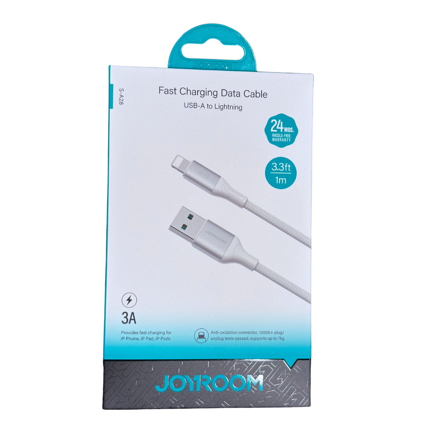 JOYROOM New Braided Charging Cable, All Conectors Available (USB/Type-C/Lightning) S-A28