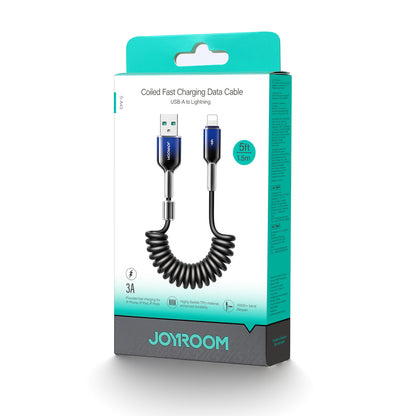 JOYROOM Crystal-Clear Series 3A Coiled Fast Charging Data Cable 1.5M - S-A43