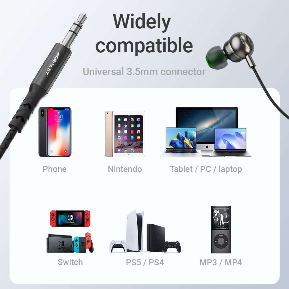ACEFAST 3.5mm In-Ear Wired Earphones - L4