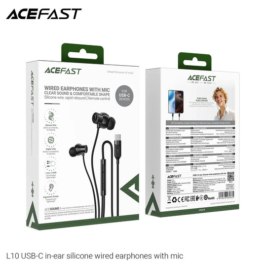 ACEFAST Type-C In-Ear Wired Earphones with Mic - L10