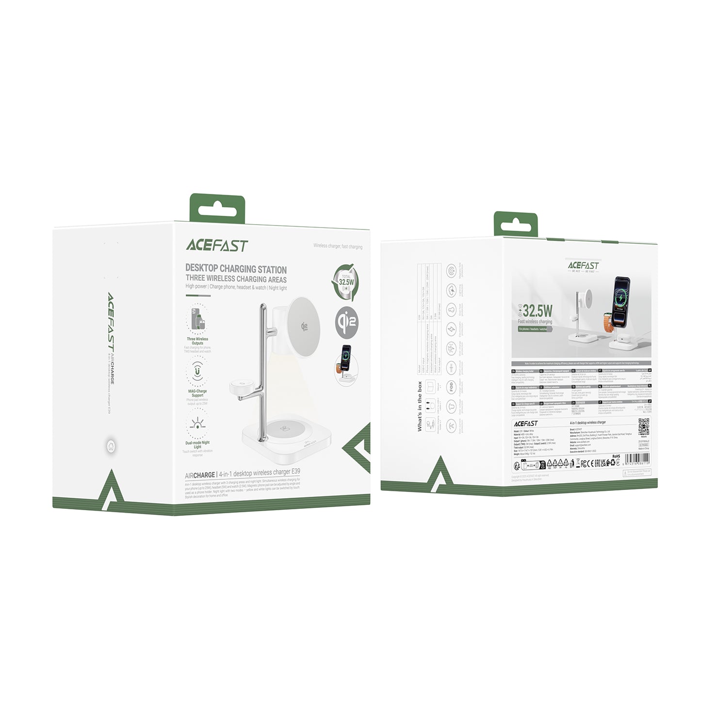 ACEFAST 4-in-1 Desktop Wireless Charger - E39