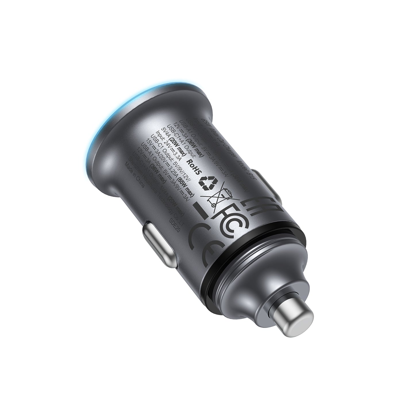 ACEFAST 65W (USB-A+USB-C) Dual-Port Car Charger - B15