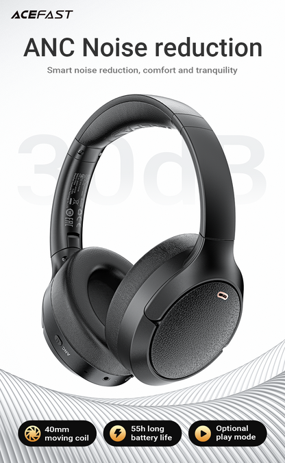 ACEFAST Active Noise Reduction Wireless Headset - H6