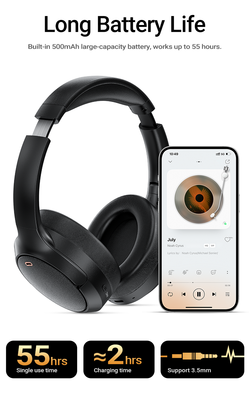 ACEFAST Active Noise Reduction Wireless Headset - H6